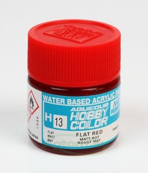 Mr.Hobby Aqueous Hobby Color H013 Flat Red (Matt) 10 ml