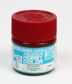 Mr.Hobby Aqueous Hobby Color H033 Russet / Rost Braun (Gloss) 10 ml