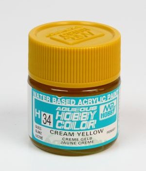 Mr.Hobby Aqueous Hobby Color H034 Cream Yellow (Gloss) 10 ml