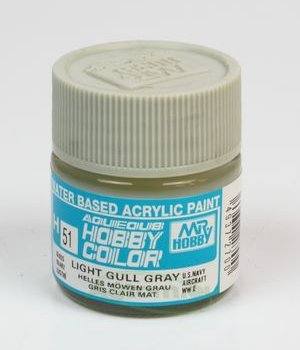 Mr.Hobby Aqueous Hobby Color H051 Light Gull Gray (Gloss) 10 ml