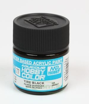 Mr.Hobby Color H077 Tire Black - MATOWY - 10ml