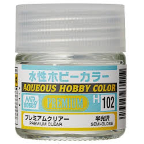 Mr.Hobby  H102 PREMIUM CLEAR - Lakier bezbarwny - SATYNOWY - 10ml