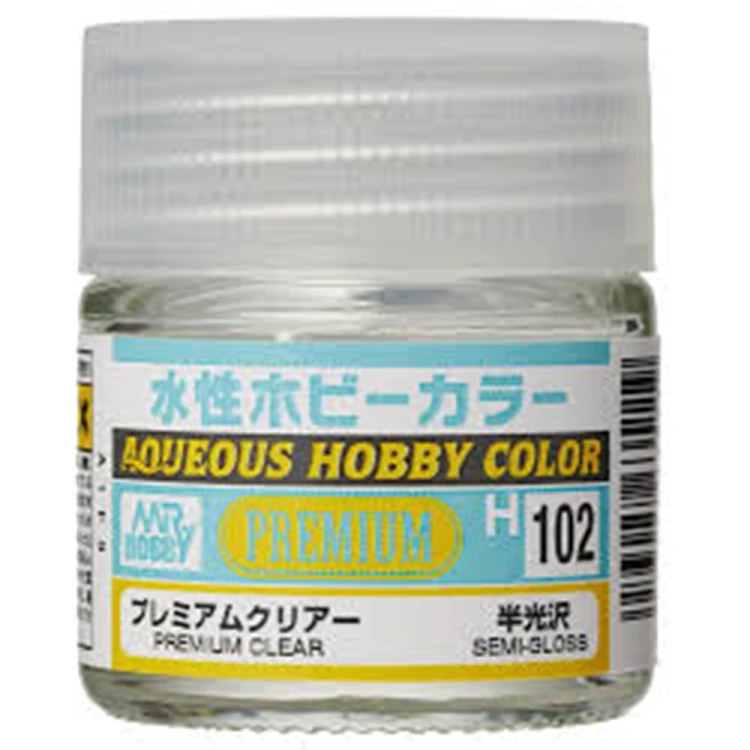 Mr.Hobby  H102 PREMIUM CLEAR - Lakier bezbarwny - SATYNOWY - 10ml