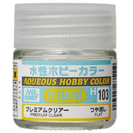 Mr.Hobby H103 PREMIUM CLEAR - Lakier bezbarwny - MATOWY - 10ml
