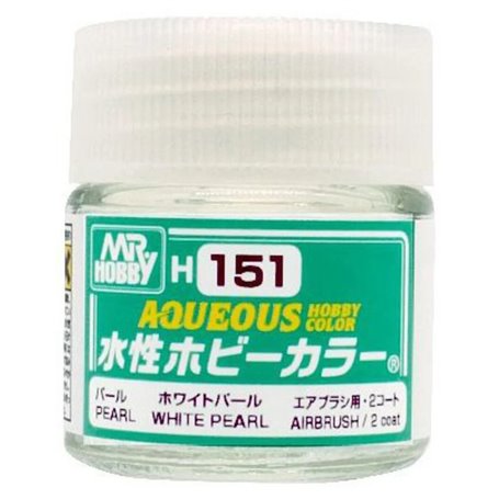 Mr. Hobby H151 Aqueous White Pearl - Perłowa farba akrylowa - 10ml