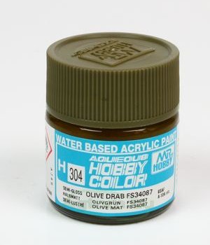 Mr.Hobby Color H304 Olive Drab - FS34087 - SATYNOWY - 10ml