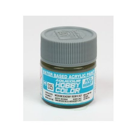 Mr.Hobby Color H335 Medium Seagray - BS381C/637 - SATYNOWY - 10ml