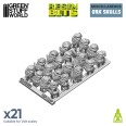 21x Resin ORK Skulls