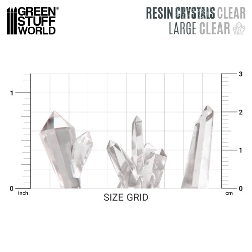 Resin Crystals LARGE – Transparentne Kryształy