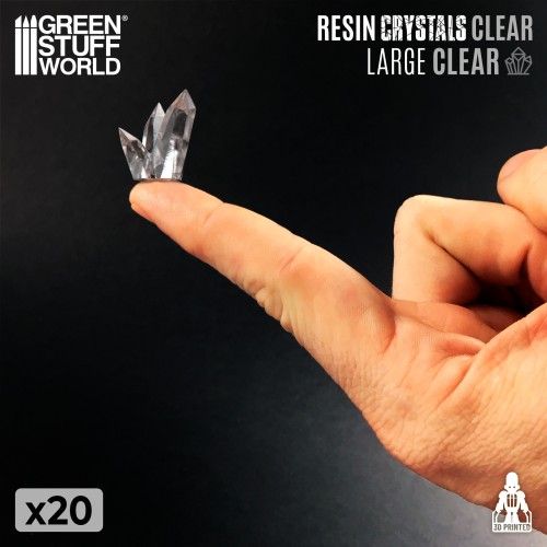 Resin Crystals LARGE – Transparentne Kryształy
