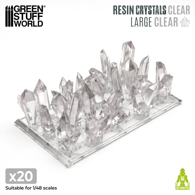 Resin Crystals LARGE – Transparentne Kryształy
