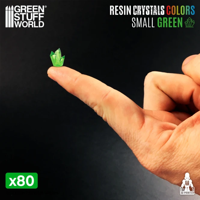 Resin Crystals Small – Zielone Kryształy ŻywiczneR
