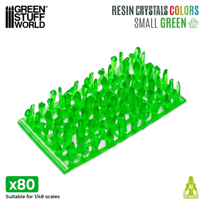 Resin Crystals Small – Zielone Kryształy ŻywiczneR