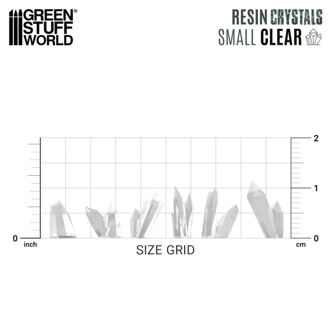 CLEAR Resin Crystals - Small