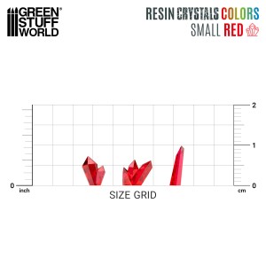 Red Resin Crystals Small – Czerwone Kryształy Żywiczne 80 szt.  Green Stuff World