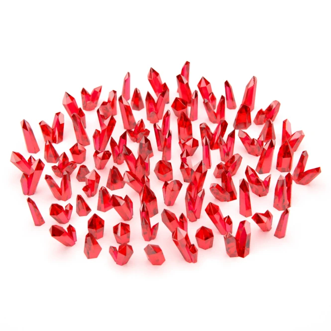Red Resin Crystals Small – Czerwone Kryształy Żywiczne 80 szt.  Green Stuff World