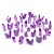 Purple Resin Crystals Medium – Fioletowe Kryształy Żywiczne 30 szt. Green Stuff World