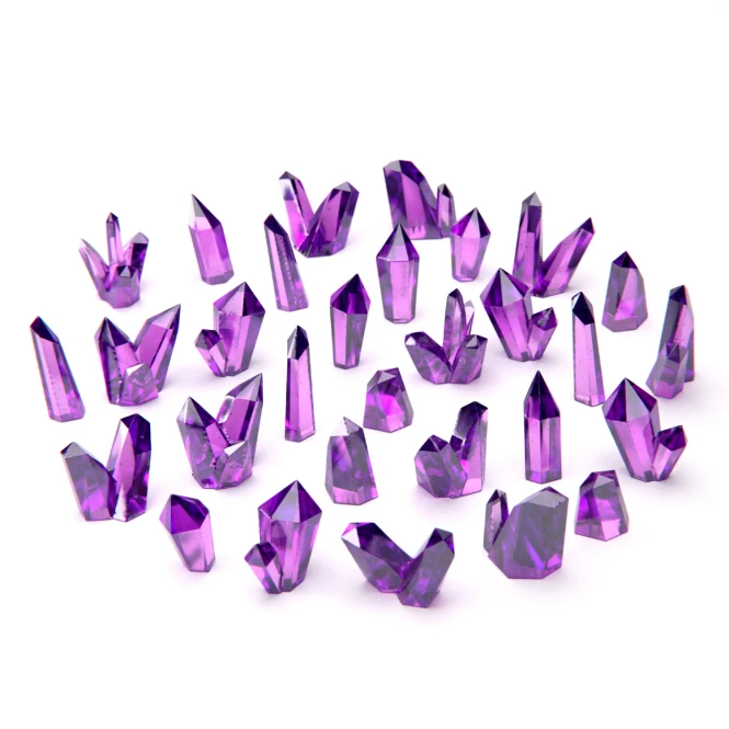 Purple Resin Crystals Medium – Fioletowe Kryształy Żywiczne 30 szt. Green Stuff World