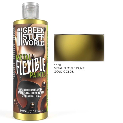 Green Stuff World Flexible Metallic Gold Paint 240 ml