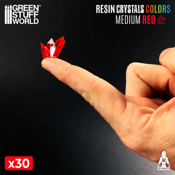 RED Resin Crystals - Medium