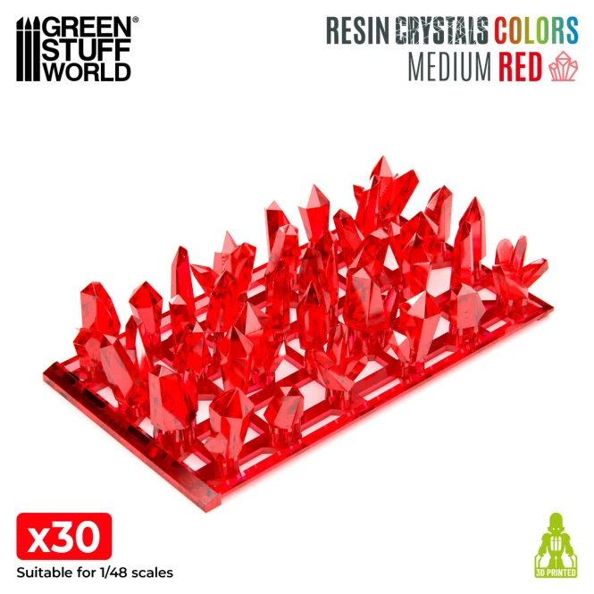 RED Resin Crystals - Medium