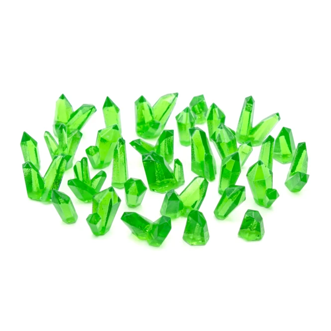 GREEN Resin Crystals - Medium