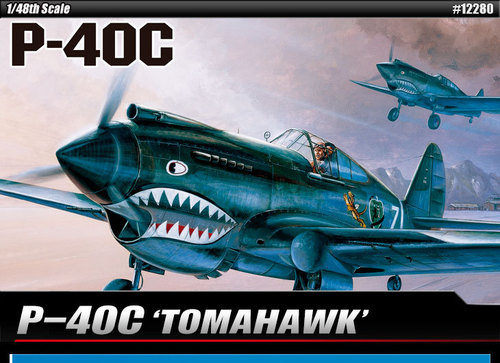 Academy 12280 P-40C Tomahawk - 1/48