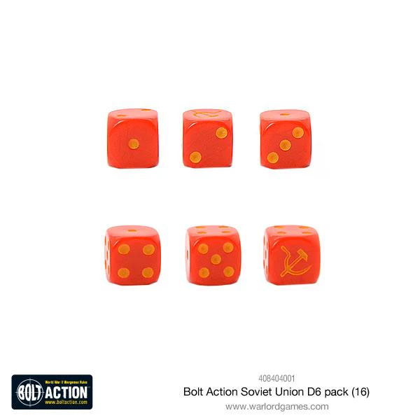 Bolt Action Soviet Union 6d pack 16 kości