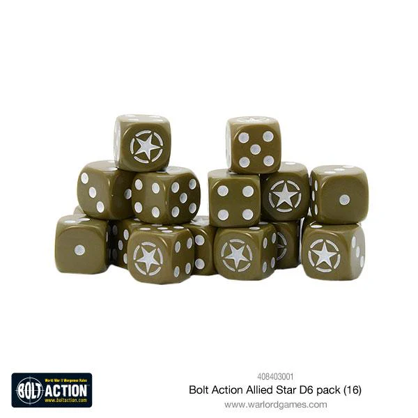 Bolt Action US Army 6D Pack 16 kości