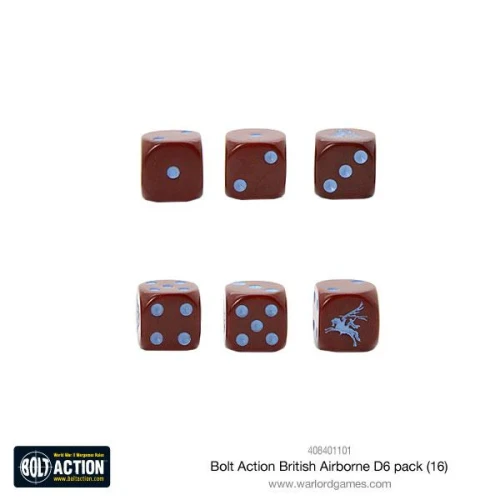 Bolt Action British Airborne 6D Pack 16 kości