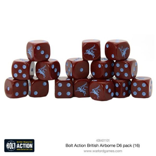 Bolt Action British Airborne 6D Pack 16 kości