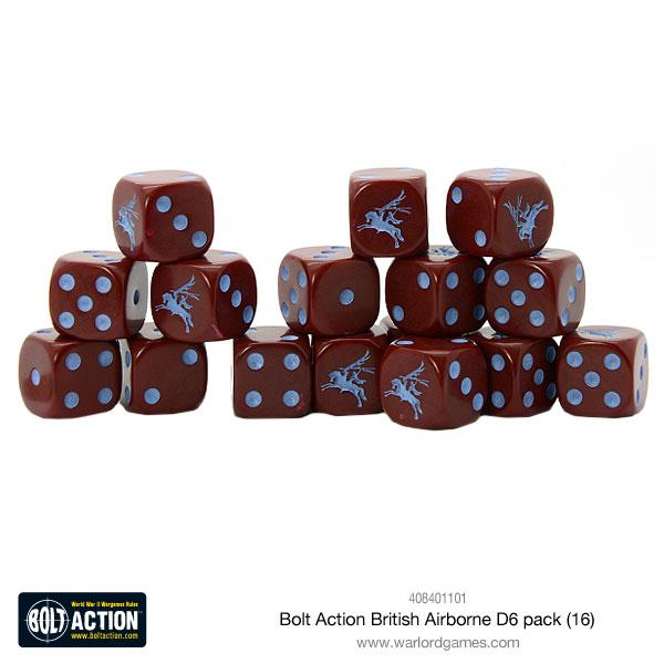 Bolt Action British Airborne 6D Pack 16 kości
