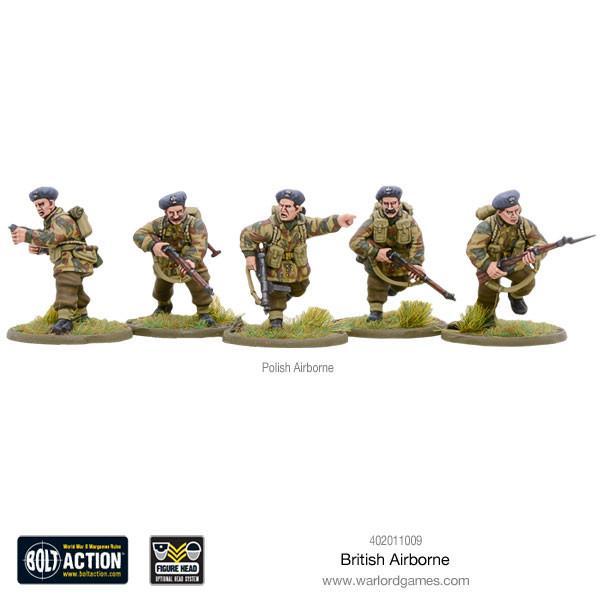 British Airborne WWII Allied Paratroopers (plastic