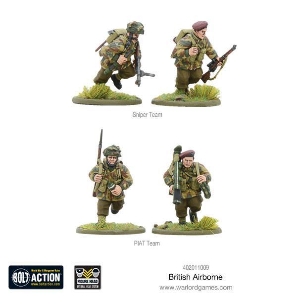 British Airborne WWII Allied Paratroopers (plastic