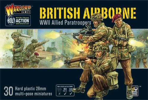 British Airborne WWII Allied Paratroopers (plastic