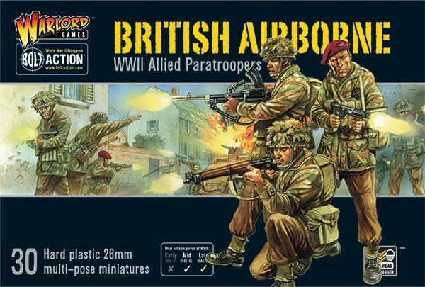 British Airborne WWII Allied Paratroopers (plastic