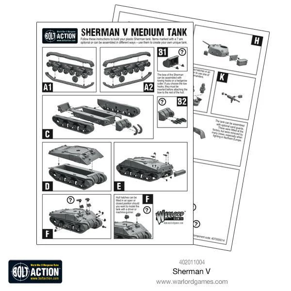Sherman V Medium Tank (plastic)