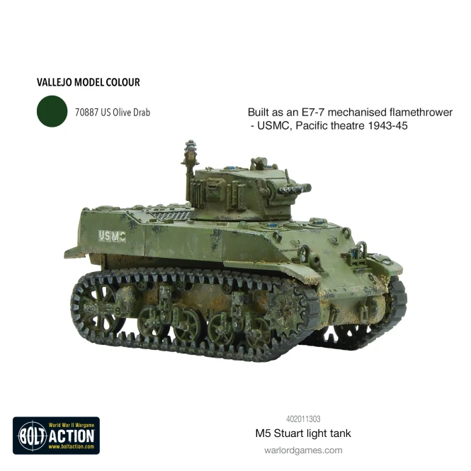 M5 Stuart Light Tank  (plastic)