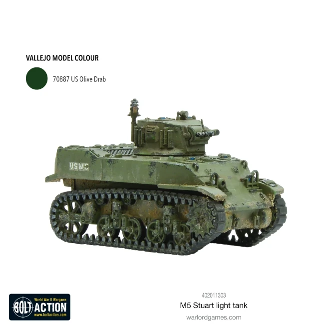 M5 Stuart Light Tank  (plastic)