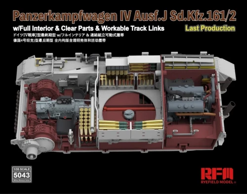 RFM-5043 Pz.Kpfw.IV Ausf. J Last Production With full interior & workable track link