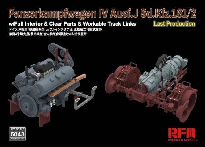RFM-5043 Pz.Kpfw.IV Ausf. J Last Production With full interior & workable track link