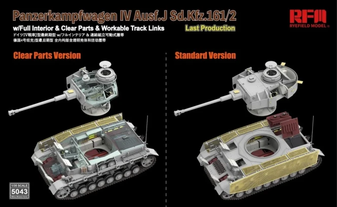 RFM-5043 Pz.Kpfw.IV Ausf. J Last Production With full interior & workable track link