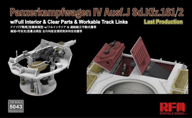 RFM-5043 Pz.Kpfw.IV Ausf. J Last Production With full interior & workable track link