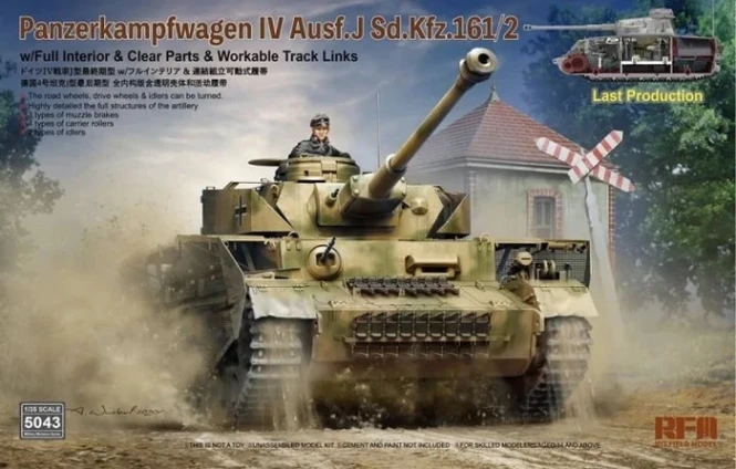 RFM-5043 Pz.Kpfw.IV Ausf. J Last Production With full interior & workable track link