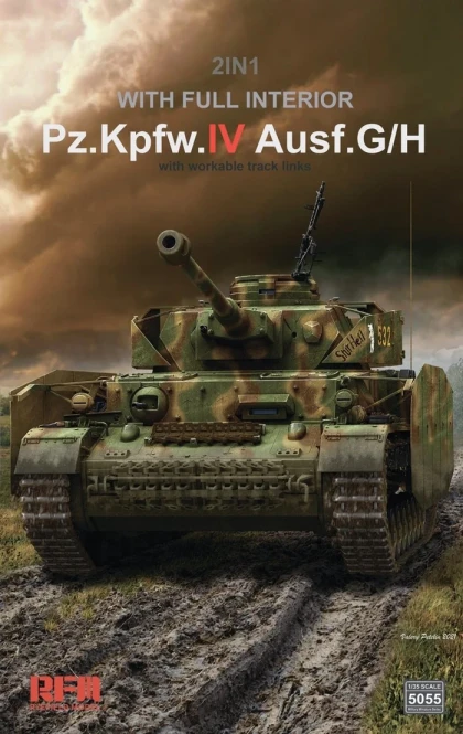 RFM-5055 2in1 Pz.Kpfw.IV Ausf.G/H with full interior with workable track links