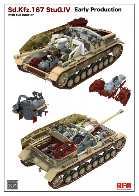 RFM-5061 Sd.Kfz.167 StuG.IV Early Production w/full interior