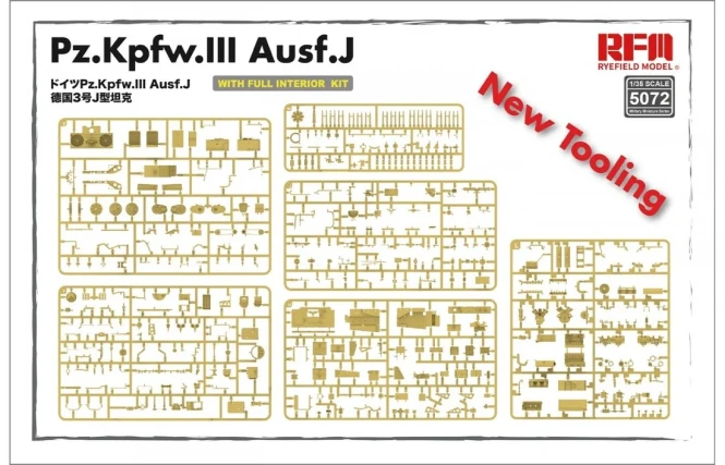 RFM-5072 Pz.Kpfw.III Ausf.J with full interior kit