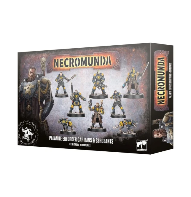 Palanite Enforcer Captain & Sergeants Necromunda
