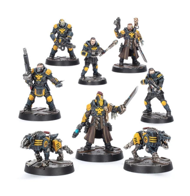 Palanite Enforcer Captain & Sergeants Necromunda