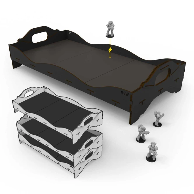 Stackable tournament tray 630 mm